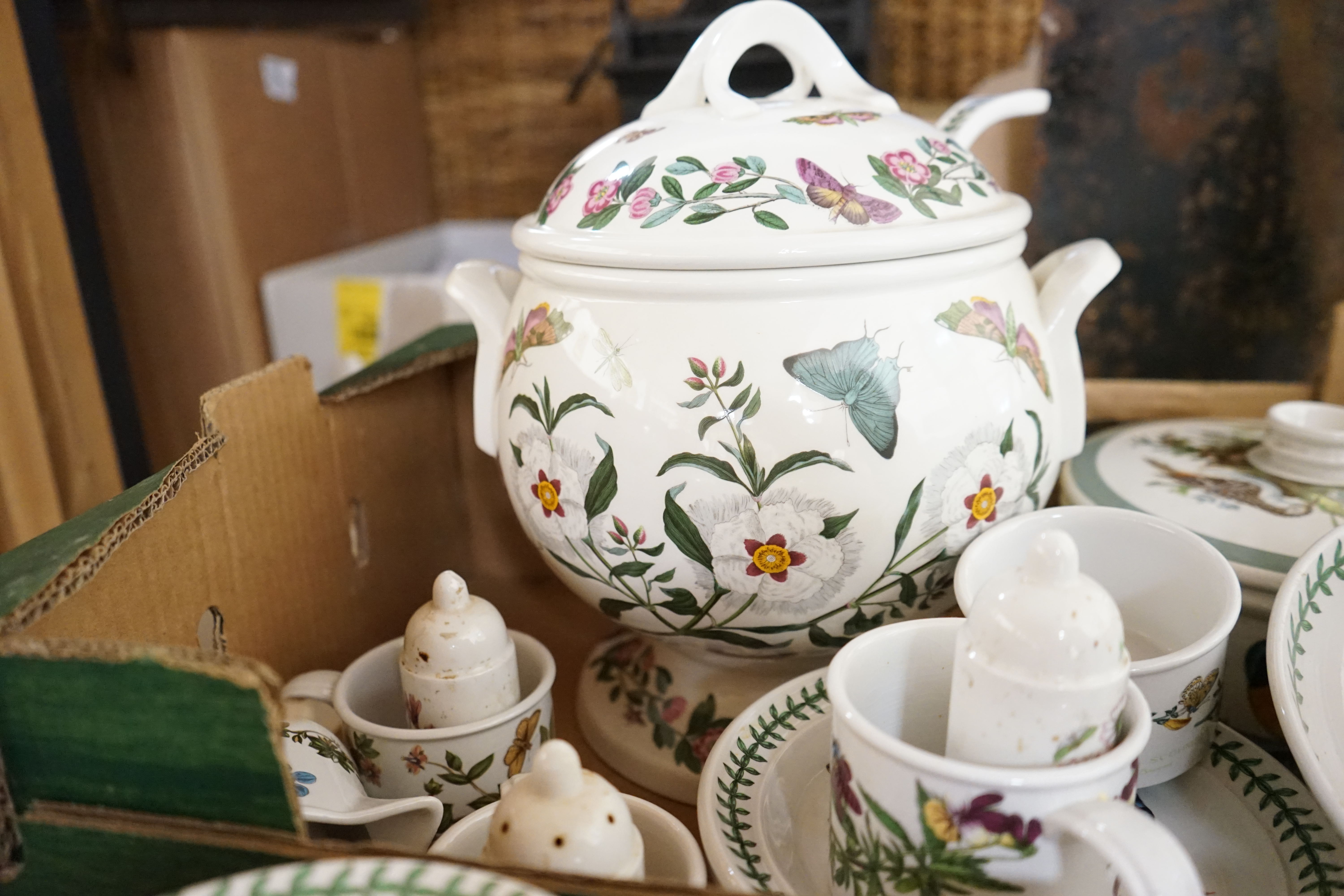 A group of Portmeirion tableware